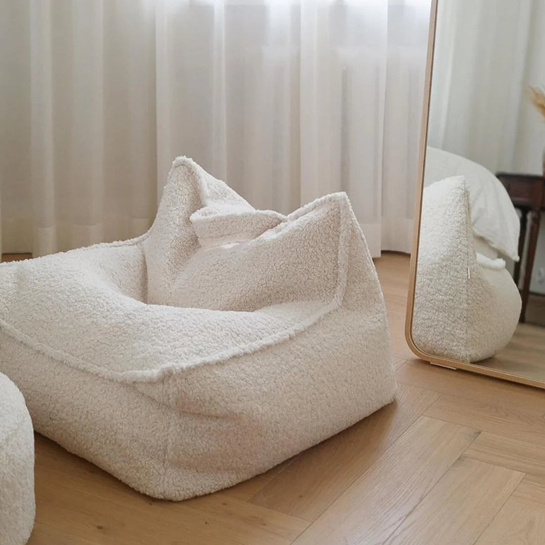 Pouf Bouclé