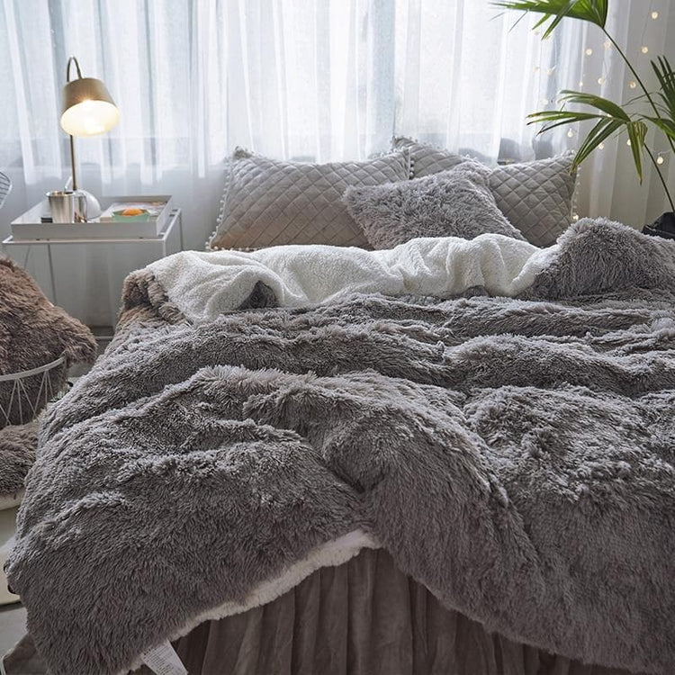 Couvre-Lit en Fausse Fourrure