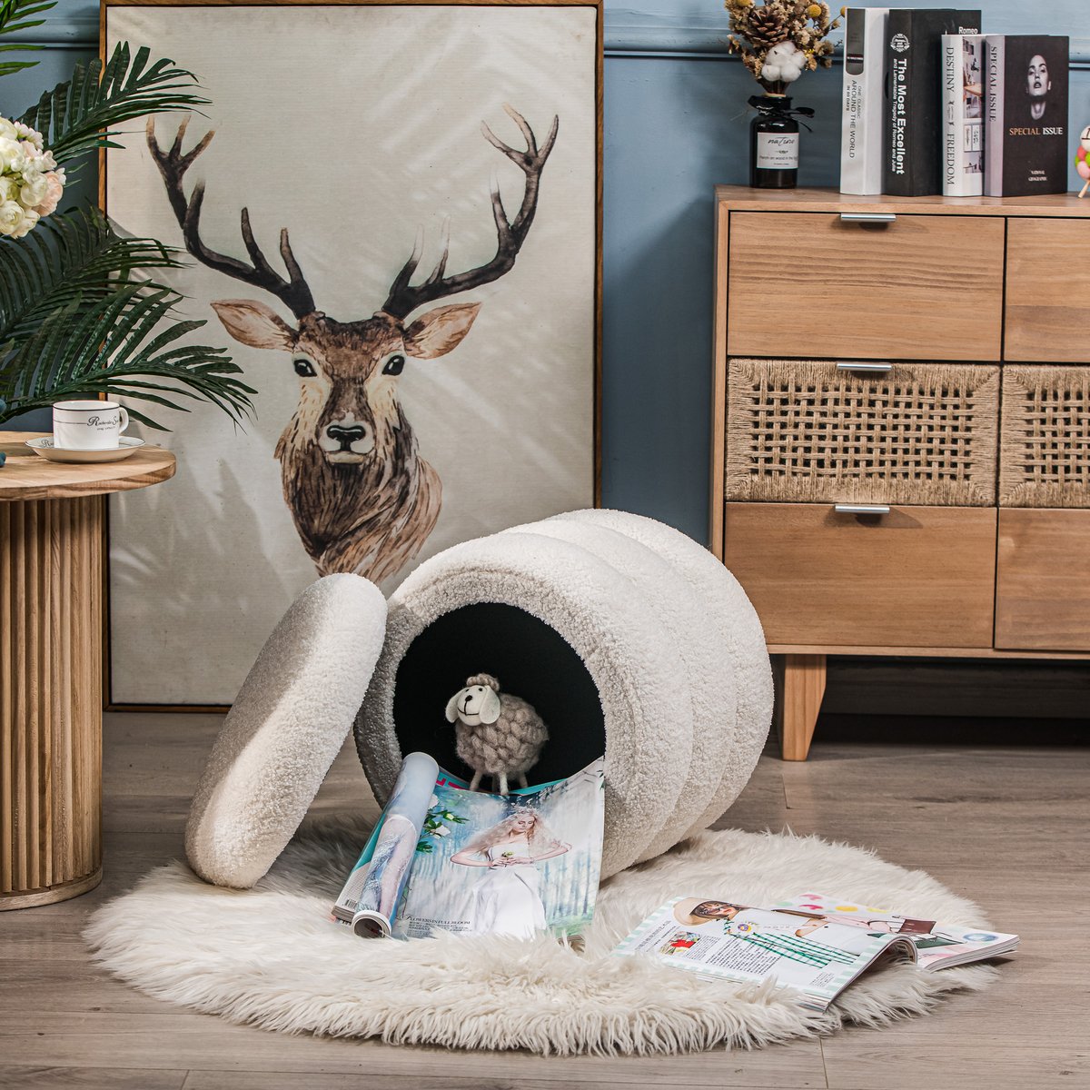 Pouf FLOKKE avec rangement