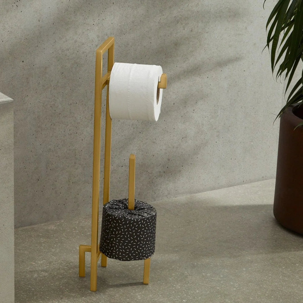 Porte-rouleau de toilettes sur pieds