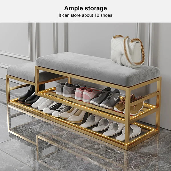 Banc de couloir moderne avec rangement pour chaussures