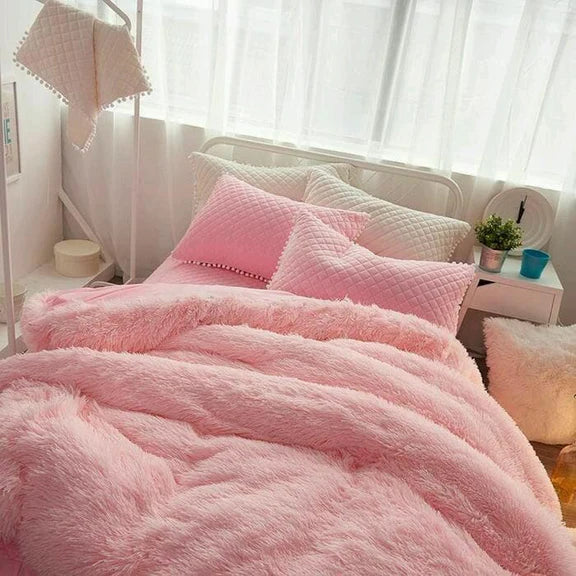 Couvre-Lit en Fausse Fourrure