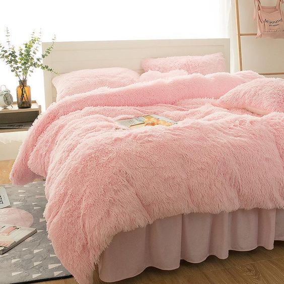 Parure de lit en fausse fourrure