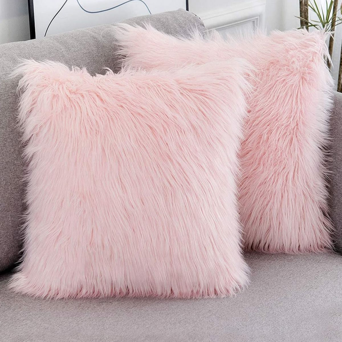 Coussin en Fausse Fourrure