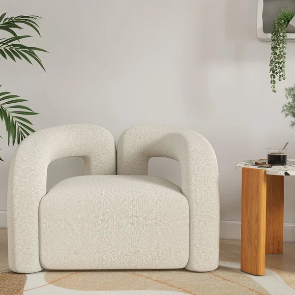 Fauteuil d'appoint Japandi