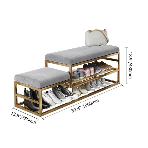 Banc de couloir moderne avec rangement pour chaussures