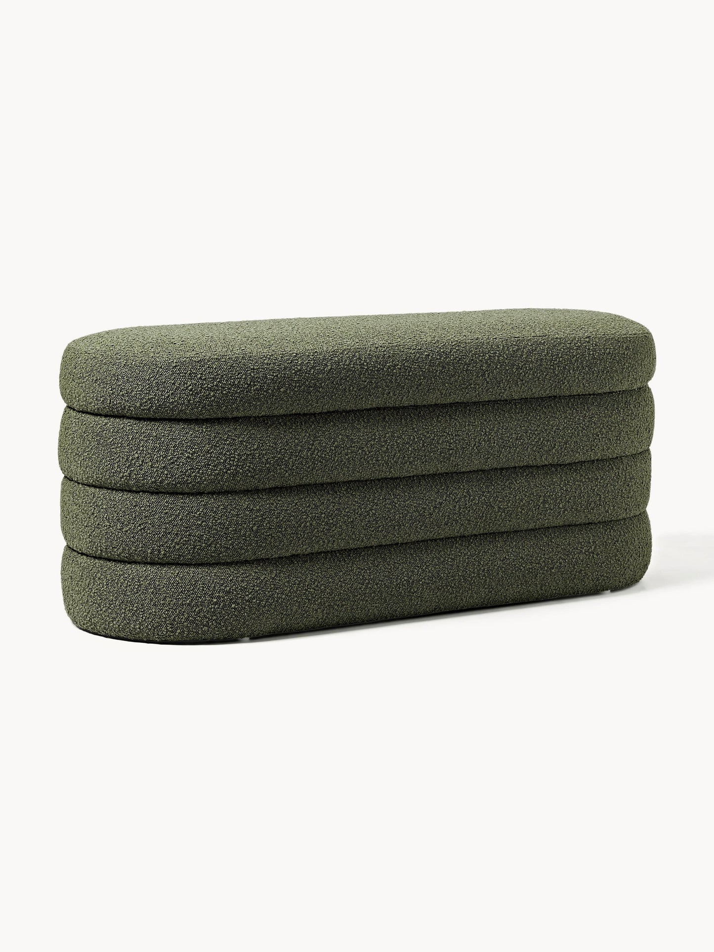 Banquette en bouclette avec rangement Alto