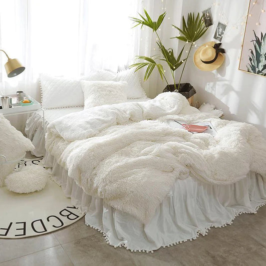 Couvre-Lit en Fausse Fourrure