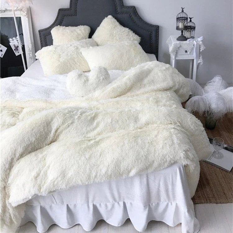 Couvre-Lit en Fausse Fourrure