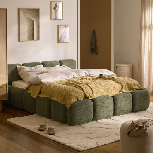 Lit Design Cloud – Tissu Bouclé