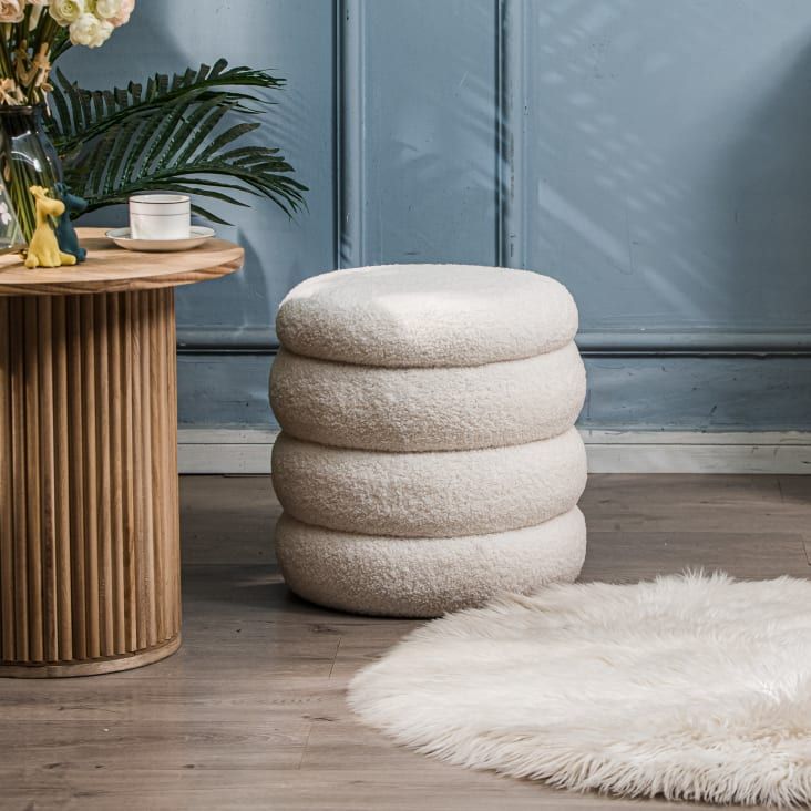 Pouf FLOKKE avec rangement