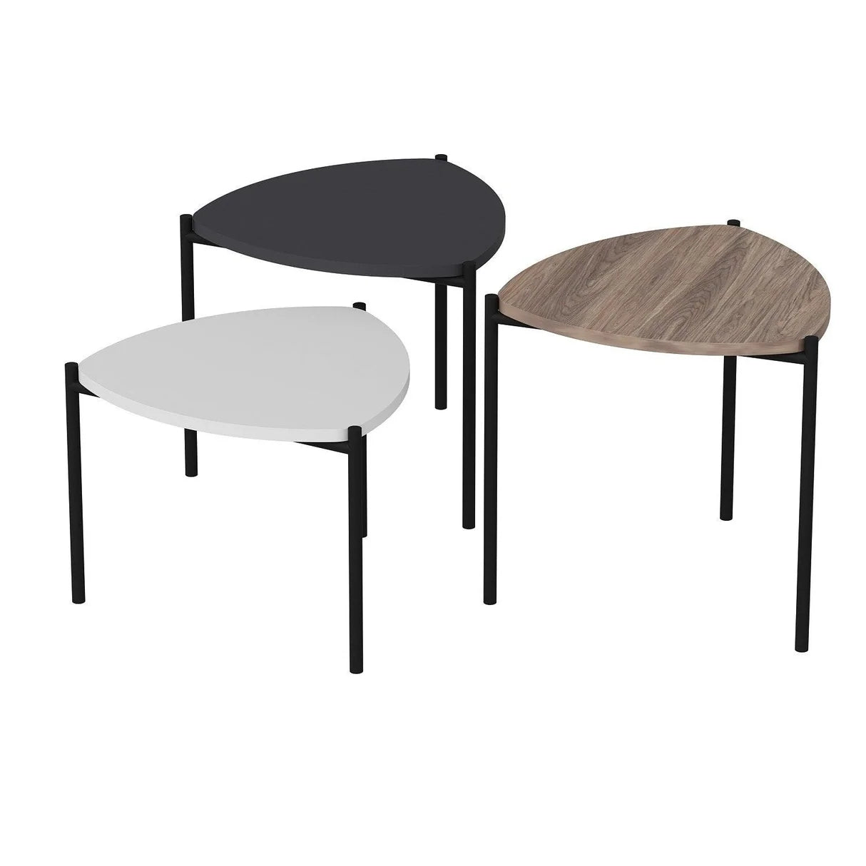 Ensemble de 3 tables basses gigognes