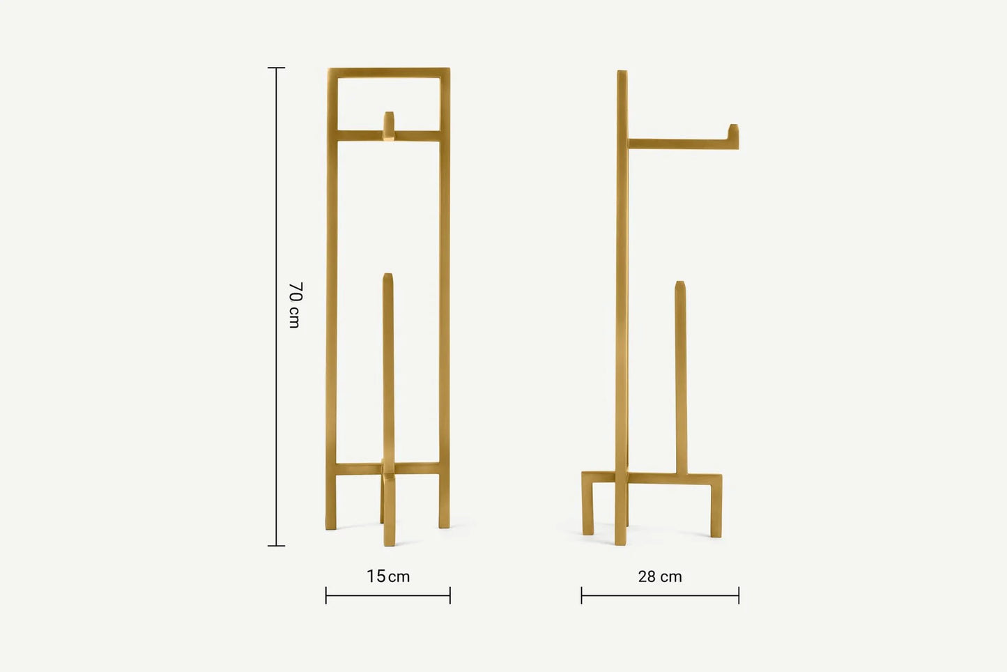 Porte-rouleau de toilettes sur pieds